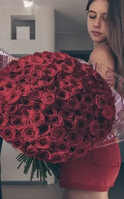 Розы ,101 Роза , красивая девушка | Розы, Красные розы, Цветы