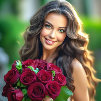 Букет красивых красных роз и нежной руки девушки Стоковое Фото -  изображение насчитывающей праздник, автомобиль: 175046654