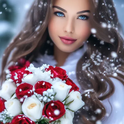 Красивый букет цветов для девушки из роз и пионов - заказать и купить за 5  250 ₽ с доставкой в Москве - партнер «ЦВЕТОЧКИ»