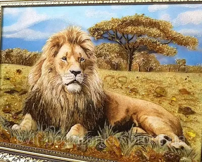 Скачать обои животные, красивый, лев, затаился, царь зверей разрешение  1920x1200 #29507