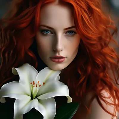 Красивая Молодая Рыжая Женщина Темном Фоне Вид Сзади стоковое фото  ©serezniy 390940830