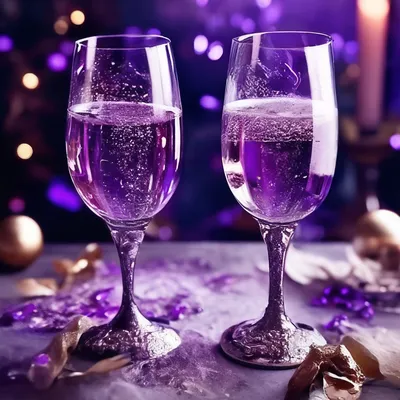 Красивая Новогодняя Композиция Шампанским Светлом Фоне стоковое фото  ©serezniy 414121270