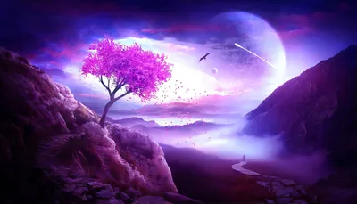 Картинки природы в фиолетовом цвете (70 фото) » Картинки и статусы про  окружающий мир вокруг