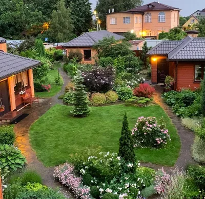 Красивый дом | Чертежи, Ландшафт, Идеи озеленения