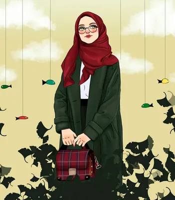 Красивые мусульманки в хиджабе | Премиум векторы