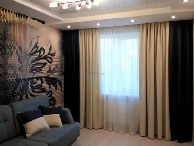 Купить шторы в гостиную в современном стиле недорого