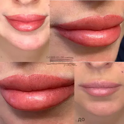 Картинка красивого татуажа губ с эффектом губы Мерлин Монро