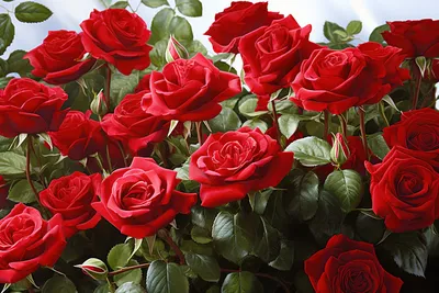 Букет красных роз — купить и заказать доставку красных роз в Тюмени | Lafaet