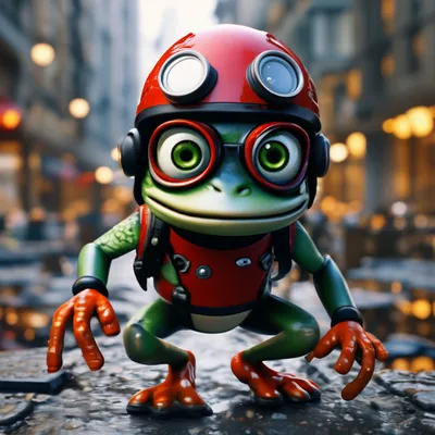 Скачать обои лягушка, клип, сумасшедший, Crazy Frog, крейзи фрог, раздел  музыка в разрешении 960x800