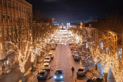 Кривой Рог, Почтовый проспект, 2022 — Lumiere | Световая иллюминация |  Украина