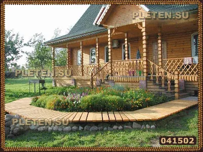 Крыльцо, входная группа для частного дома из дерева - Homewoods