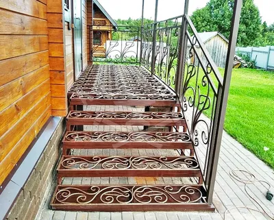 Крыльцо на даче: 22 идеи оформления | Outdoor stairs, Patio steps, Patio  deck designs