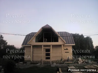 Деревянный дом с кукушкой двухэтажный | Строительство под ключ |  Бревнышкомск в Москве (Избу-беру)