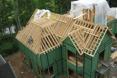 Форма крыши каркасного дома