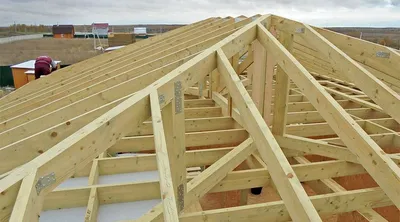 Стропильная система крыши каркасного дома, особенности конструкции