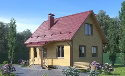 Проект односкатного каркасного дома: скачать проект каркасного одноэтажного  дома с односкатной крышей