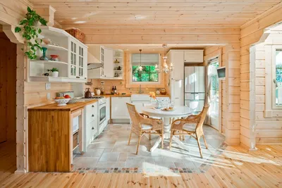 65 идей дизайна кухни в деревянном доме — фото реальных интерьеров и советы  | ivd.ru