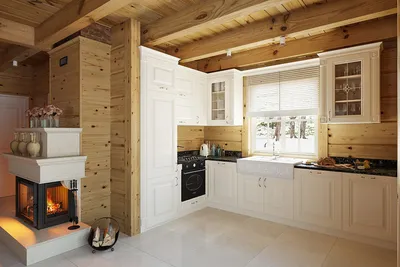 Кухня в деревянном доме: 50 фото красивых интерьеров, лучшие идеи дизайна