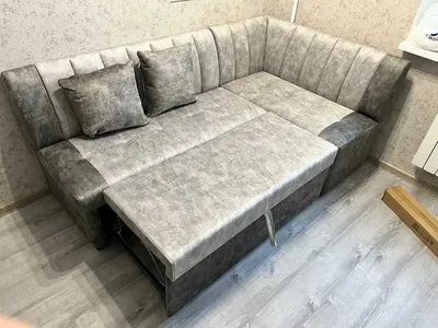 Кухонный диван Секрет-4 со спальным местом прямой (Капро эко крем) купить в  Владивостоке по низкой цене в интернет магазине мебели