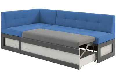 Кухонный прямой диван Алюр со спальным местом купить за 26 740 ₽ в СПб.  Цены и фото