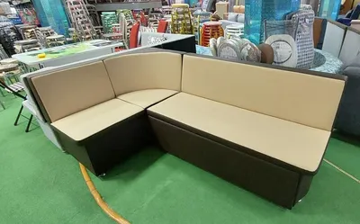 Маленький угловой диван со спальным местом ELVIS-CREAM