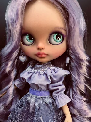 Кукла Блайз кастом Blythe Виолетта с кристальными глазами – заказать на  Ярмарке Мастеров – K95DGRU | Кукла Кастом, Сочи