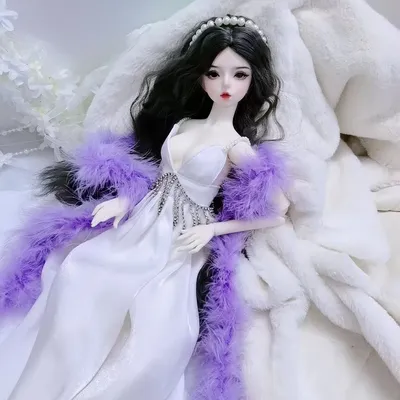 Купить 16 см кукла BJD телесного цвета, шарнирная шарнирная кукла, 3D  глаза, 13 подвижных суставов, макияж тела, принцесса, 1/12 куклы BJD | Joom