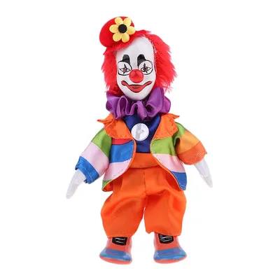 Фото кукол-клоунов в ярких костюмах