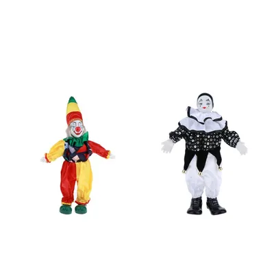 Куклы клоуны на фото с разными аксессуарами