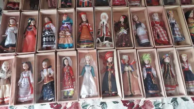 Кукла в русском национальном костюме 45 см - Родные игрушки