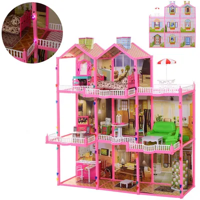 Кукольный домик Барби Mattel Дом мечты ,75 аксессуаров,3-х этажный ,GRG93  купить в Москве | Доставка по России.