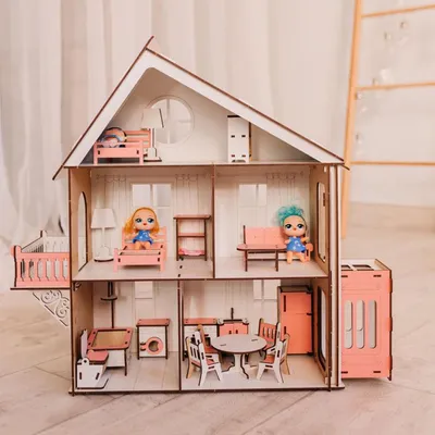 ᐉ Кукольный домик SHOP-PAN с лифтом и мебель в подарок (6535997)