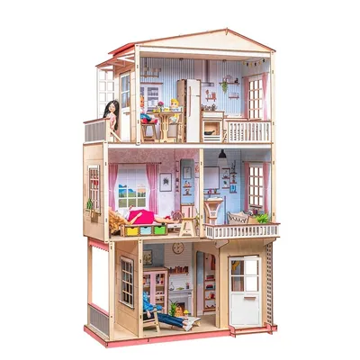 Сказочный кукольный домик с 6-ю комплектами мебели купить в  интернет-магазине по выгодной цене | Кукольные домики - Clubshopcity.ru