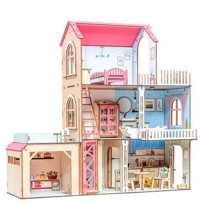 ᐉ Кукольный домик ForestWood Жемчужина для кукол LOL/Барби/OMG Розовый