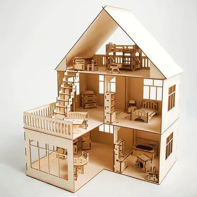 Деревянный кукольный домик для куклы Барби Ausini B745 ,3 этажа- 6 комнат  (ID#139152090), цена: 250 руб., купить на Deal.by