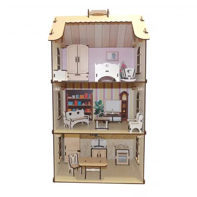 Кукольный домик в интернет-магазине Ярмарка Мастеров по цене 141000 ₽ –  RIO5QRU | Кукольные домики, Новосибирск - доставка по России