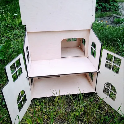 Купить Заготовка из фанеры \"Кукольный домик с мебелью\" (880) в  MotionLamps.ru
