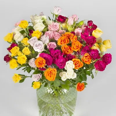 Букет из 9 кустовых роз» - купить в Москве за 3 060 руб