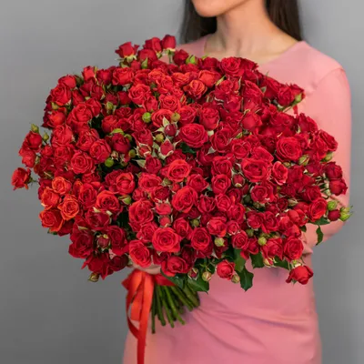 Заказать нежные кустовые розы FL-103 купить - хорошая цена на нежные кустовые  розы с доставкой - FLORAN.com.ua