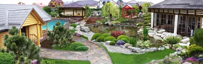 Фотография Ландшафтного Дизайна, которая покажет вам, как создать сад своей мечты.