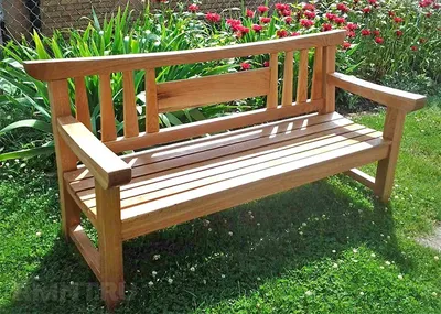 Скамейка для дачи и сада своими руками: чертежи, размеры, фото |  Строительный портал RMNT.RU | Дзен