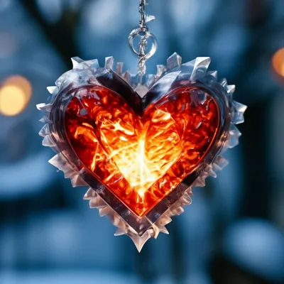 Экзотическая композиция «Ледяное сердце» купить в Челябинске - салон цветов  «Makilove»
