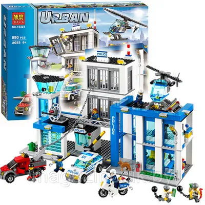 LEGO City сити полицейский участок вертолет