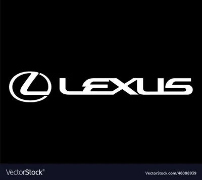 Lexus brand logo symbol white design japan car Vector Image