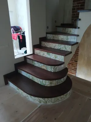Как правильно класть плитку на лестницу, обложить кафелем полукруглую  лестницу, как правильно положить плитку на ступеньки
