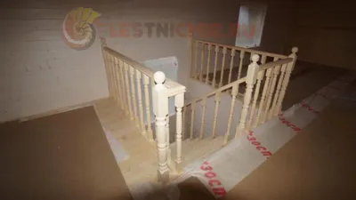 Купить Лестница на второй этаж дома, ЭЛ 939, цена изготовления на заказ на  второй этаж (Москва)