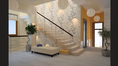 Фотография лестницы, украшенной прекрасными цветами и растениями