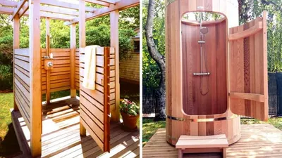 Летний Душ для дачи. Как построить дачный душ своими руками. Water shower  in garden - YouTube