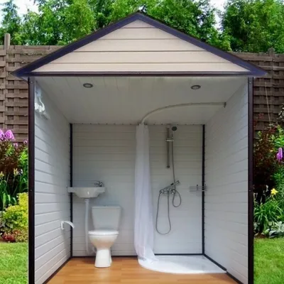 Дачный туалет с душем (70 фото) - красивые картинки и HD фото