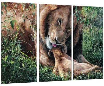 Модульная картина Животные Лев Art-230_3 (ID#1503468226), цена: 749 ₴,  купить на Prom.ua